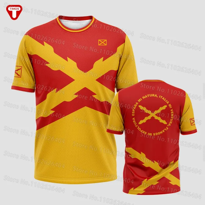 Spanish Empire T Shirt Retro Spain Outdoor technical Shirts fitness Clothing Training Tops MTB Jersey Running Sportswear image 2