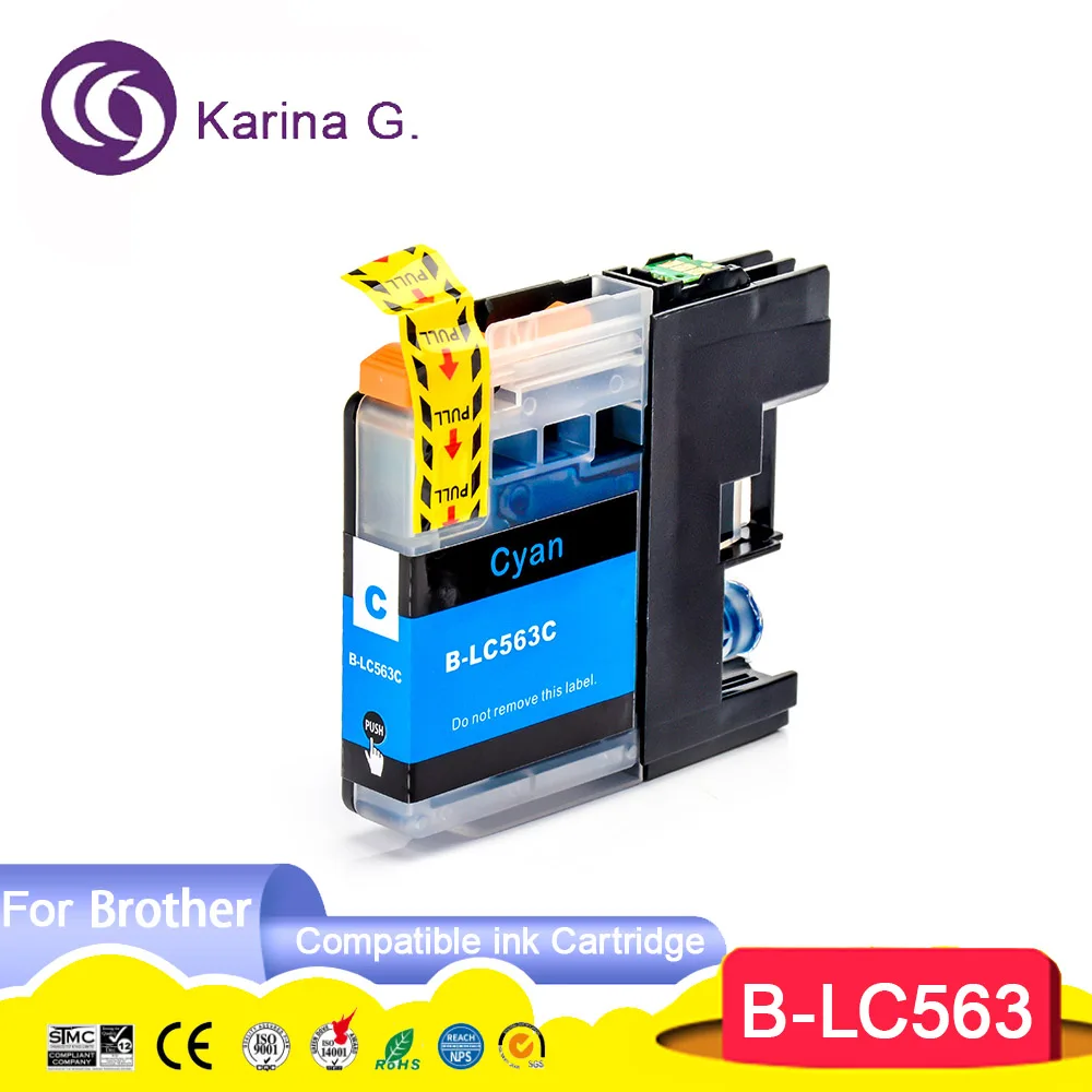 Compatible Ink Cartridge for LC563 LC563BK LC563C LC563M LC563Y Suit for brother MFC-J2310/J2510/J3520/J3720 Printer