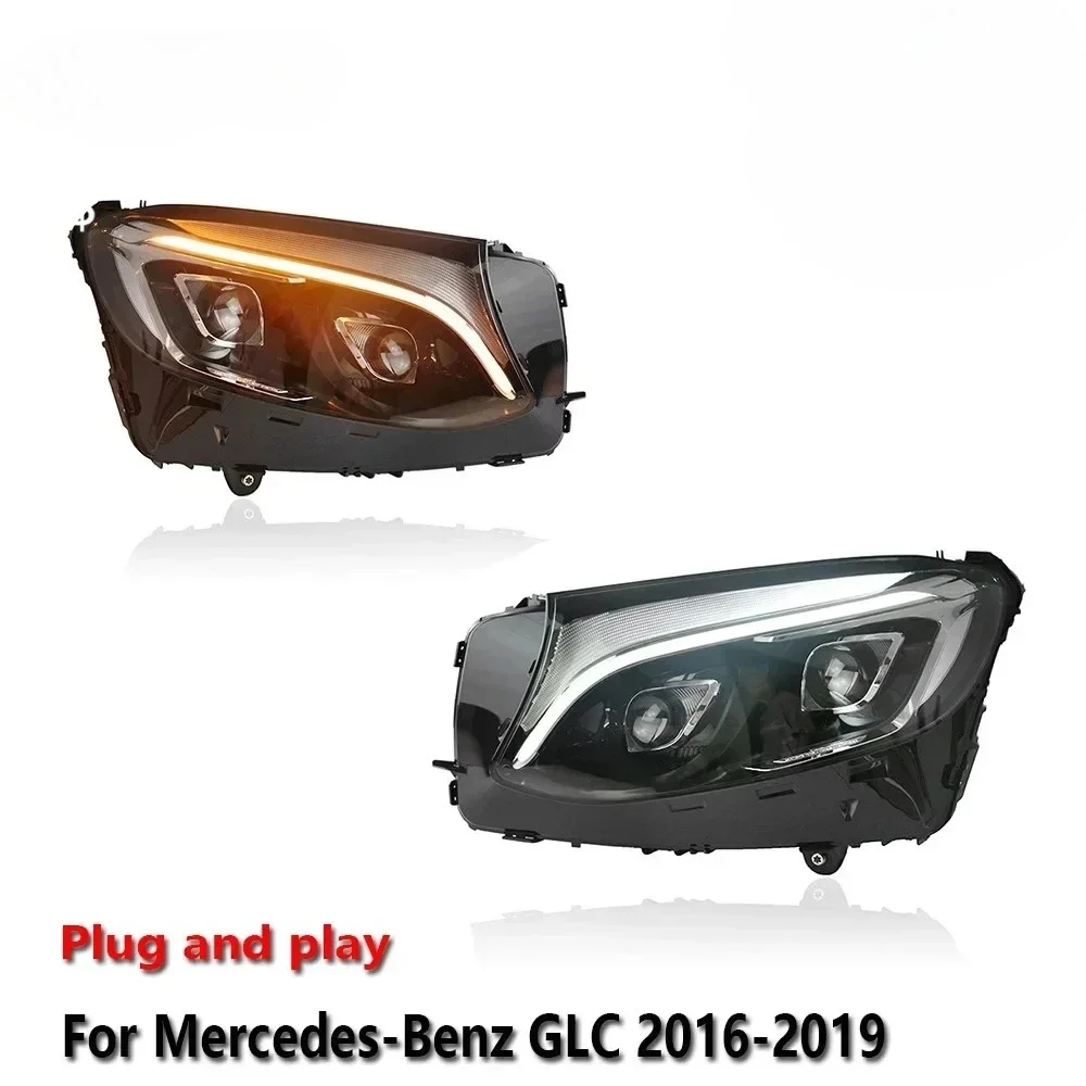 

Car LED Lamps Headlight Assemblies Lamps For Benz GLC W253 2016-2019 Fog DRL Brake Turn Signal Lamp Plug and Play