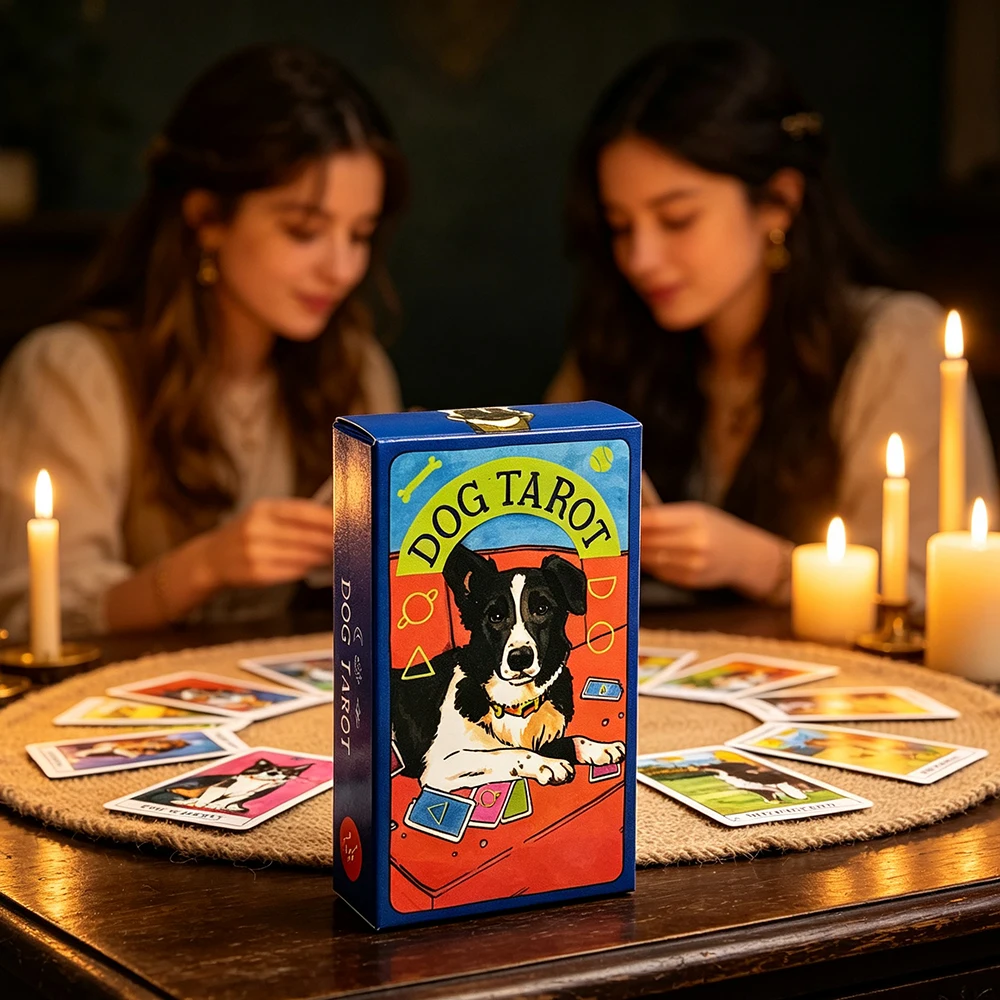 Dog Tarot Cards Cute Dog Theme - đánh giá và giá Board Game Oracle