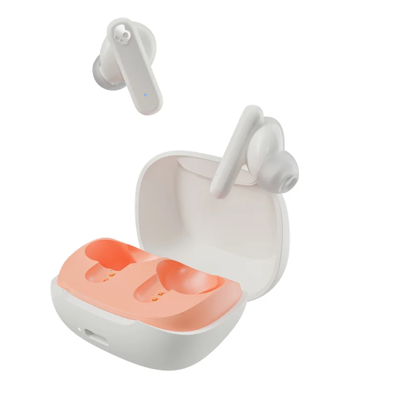 Choice Skullcandy Smokin Buds White S2TAW-S951 سماعات لاسلكية بلوتوث عمر بطارية طويل IPX4 سماعات أذن مقاومة للماء