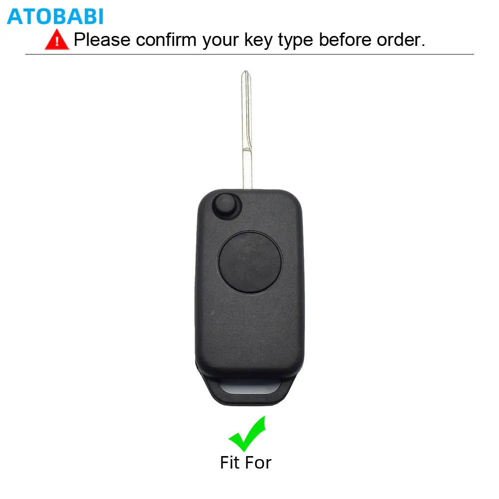 Leder Auto Schlüssel Abdeckung Für Mercedes Benz A C E Klasse Klasse B200 A160 W124 W202 W210 Stufenheck Fernbedienung Fobs Fall Auto Zubehör – Detail 1