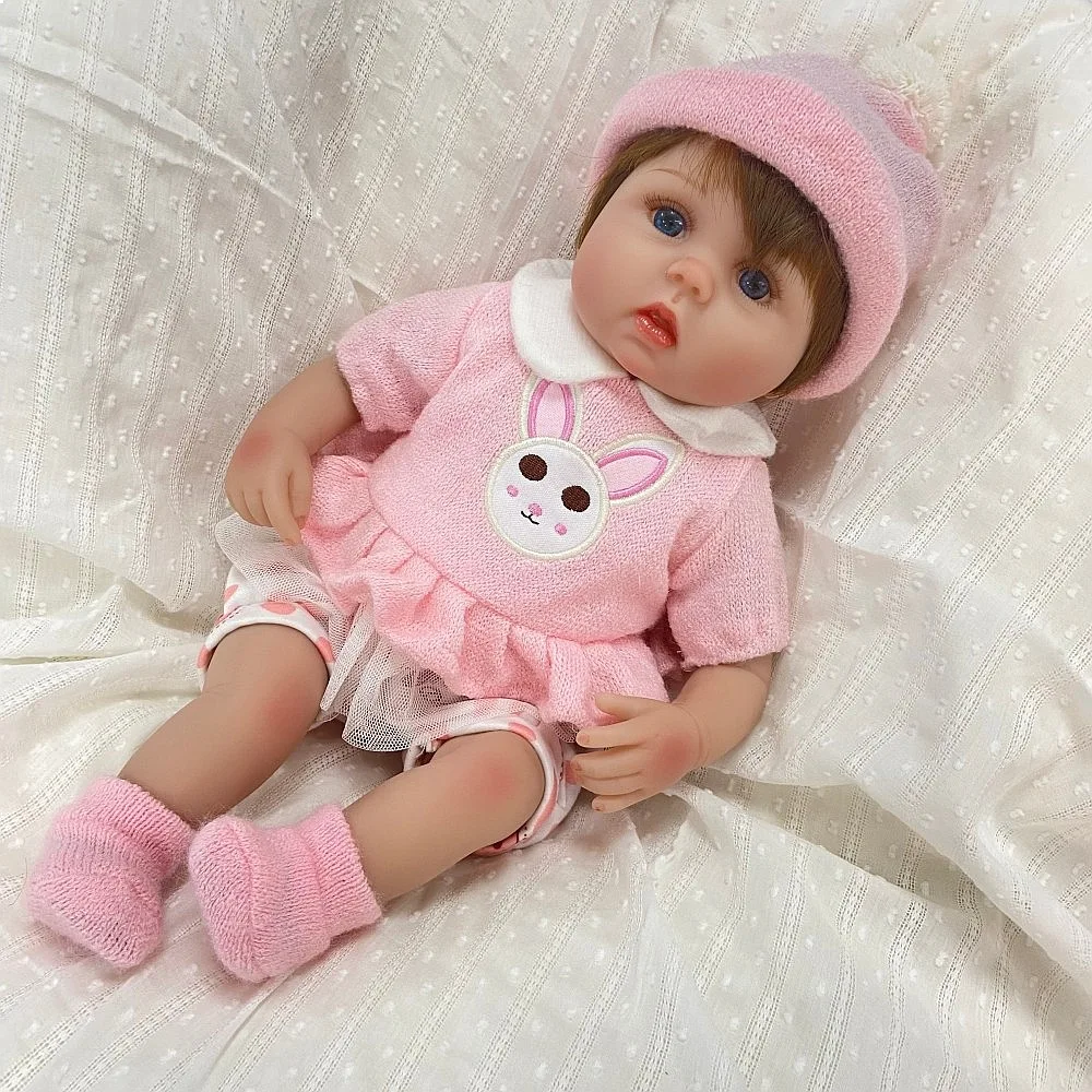 50cm Realistic Reborn Baby Doll Silicone Soft Touch Educational Companion Toy