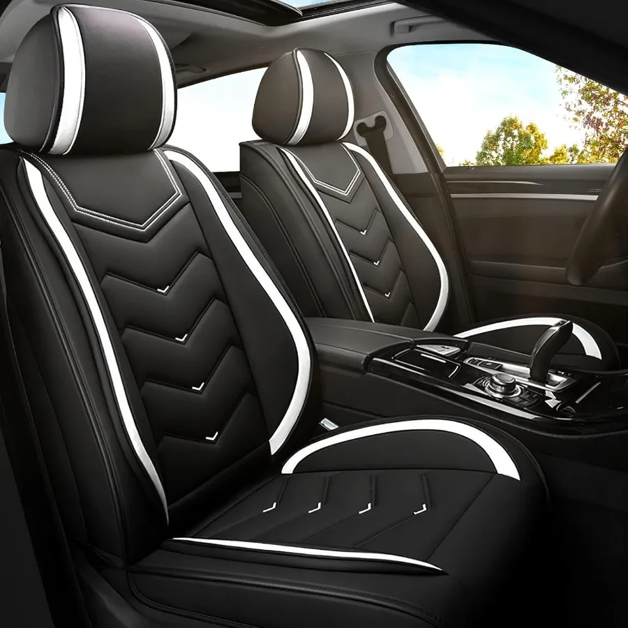 

Чехлы на автомобильные сиденья для Dodge Charger 2006-2025 Premium Skórzany чехол на автомобильное сиденье Nappa Стильные спортивные чехлы на автомобильные сиденья