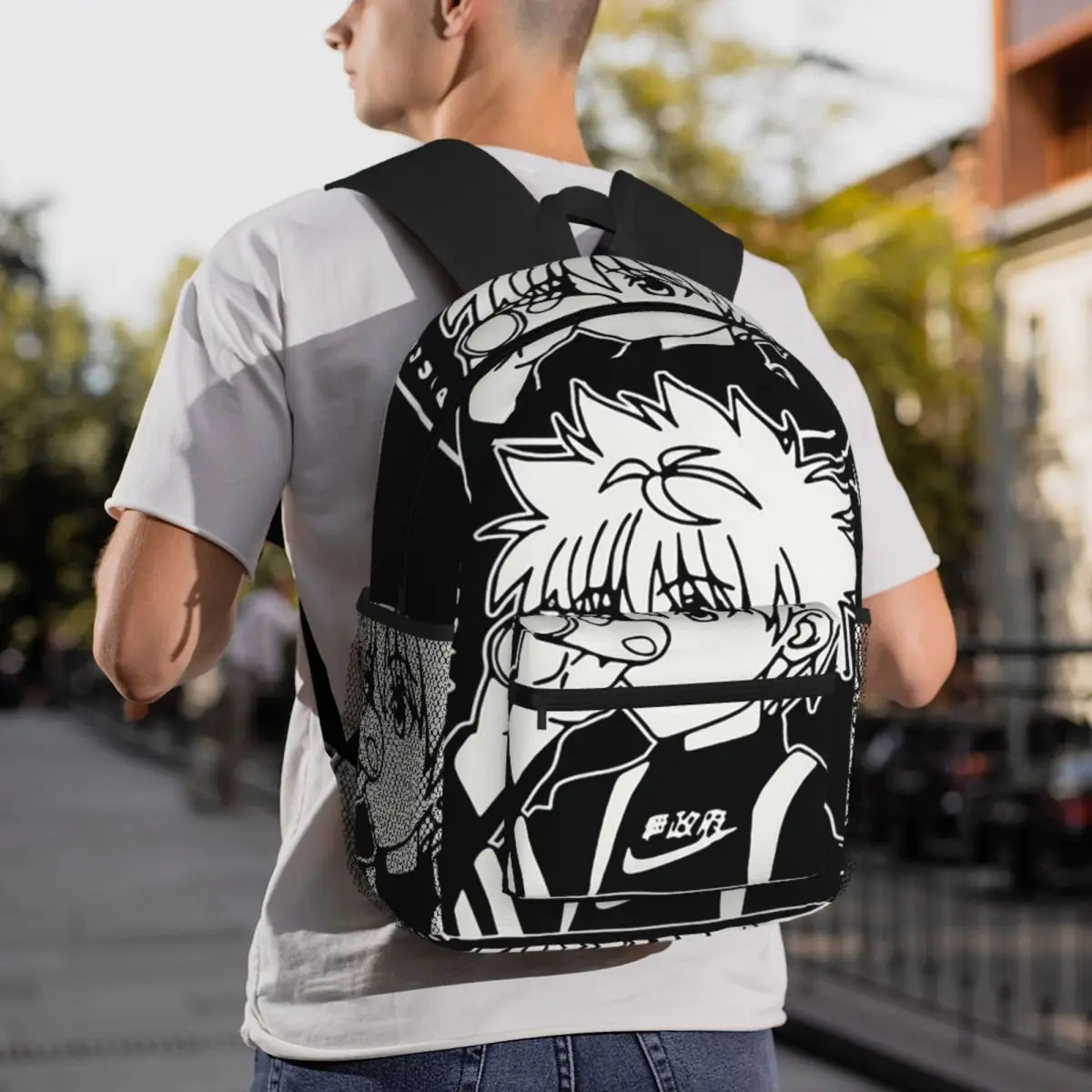 Killua Zoldyck Anime Hunter X Hunter Backpack Daypack Large Capacity Boys Girls BookBag School Bag Shoulder Bags for Men Women