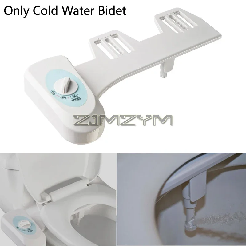 Toilet Bidet Attachment - Adjustable Non-Electric Fresh Water Spray, Self-Cleaning Nozzle Bidet for Toilet Seat