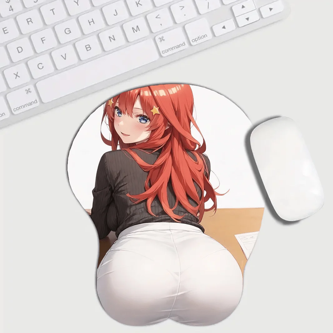

Ergonomic 3D Wrist Rest Mouse Pad Anime Beauty Silicone Support Office and Gaming Comfort Desk Pad Office Accessories Playmat
