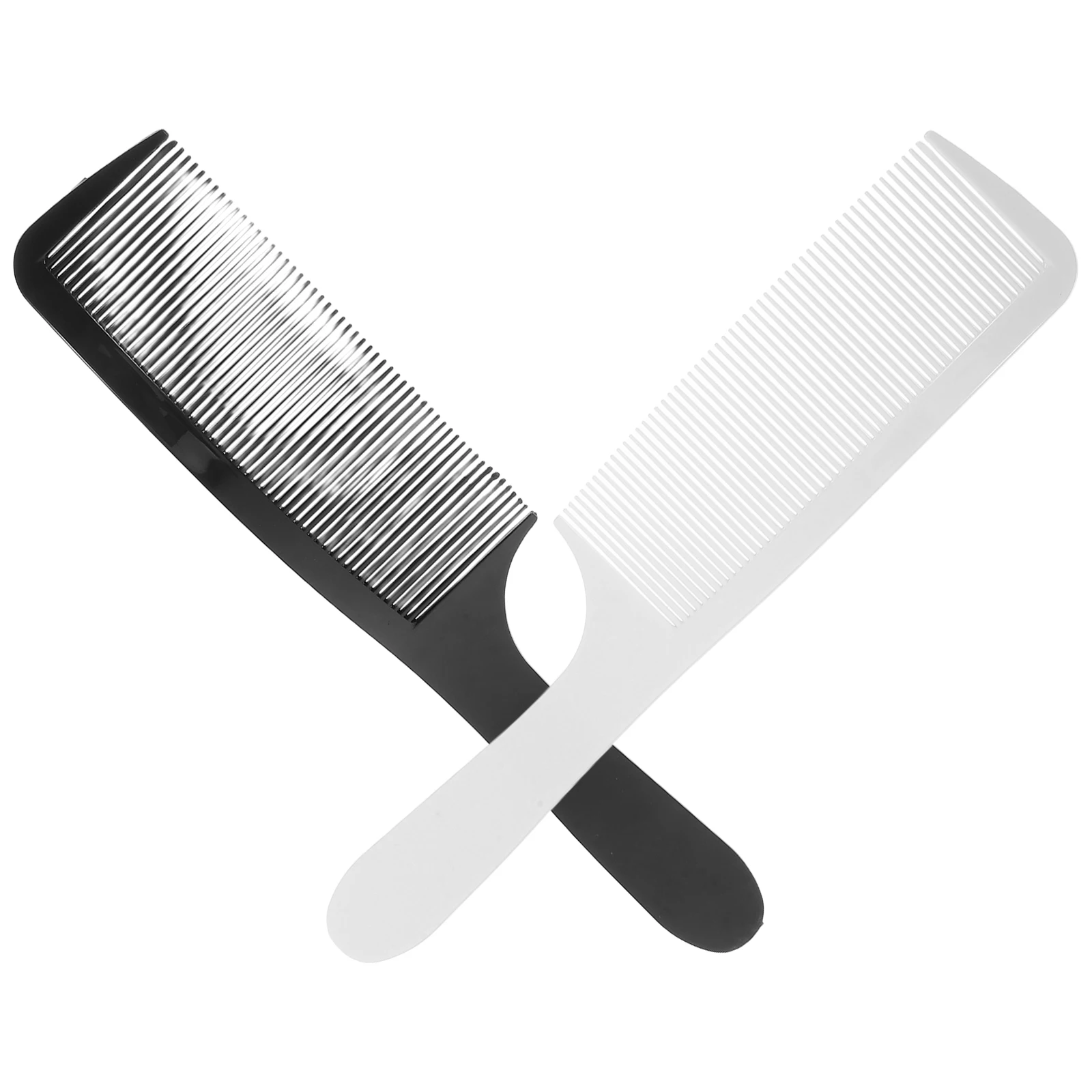 

2 Pcs Hair Push Comb Men Beard Trimmer Styling Grooming Barber Combs Hairdressing Supplies Curved Cutting Long Teeth Durable