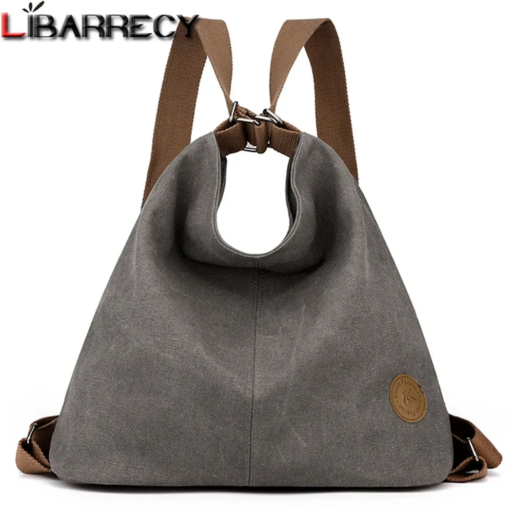 Multifunctional Women's Backpack High Quality Canvas Women Shoulder Bag Luxury Designer Ladies Travel Tote Bags Mochilas Mujer