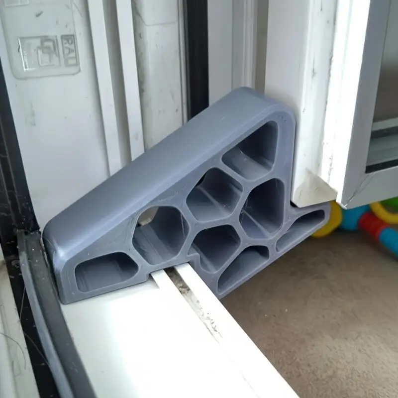 New 2pcs Heavy Duty Door Stopper Non-Slip Balcony Window Door Wedge For Home Office Bathroom Kitchen Track Lock Anti-Slam