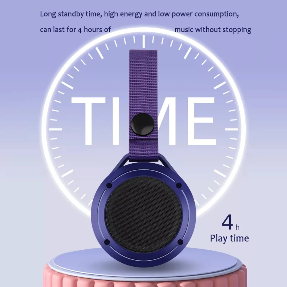 Portable Mini Speaker With 7LED RGB Light Bluetooth Speaker IPX4 Waterproof Outdoor Wireless Speaker Audio Stereo Subwoofer Loud