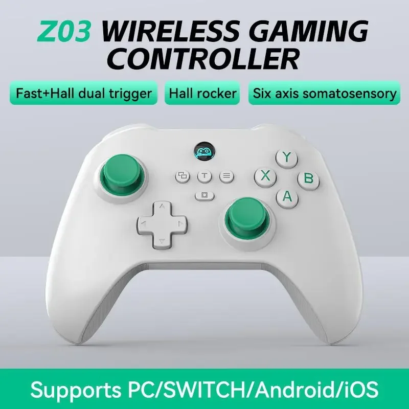 S جديد Z03 وحدة تحكم ألعاب لاسلكية ل PS4 التبديل IOS PC المزدوج الزناد قاعة روك ستة محاور الجسدية ماكرو البرمجة الخلفية