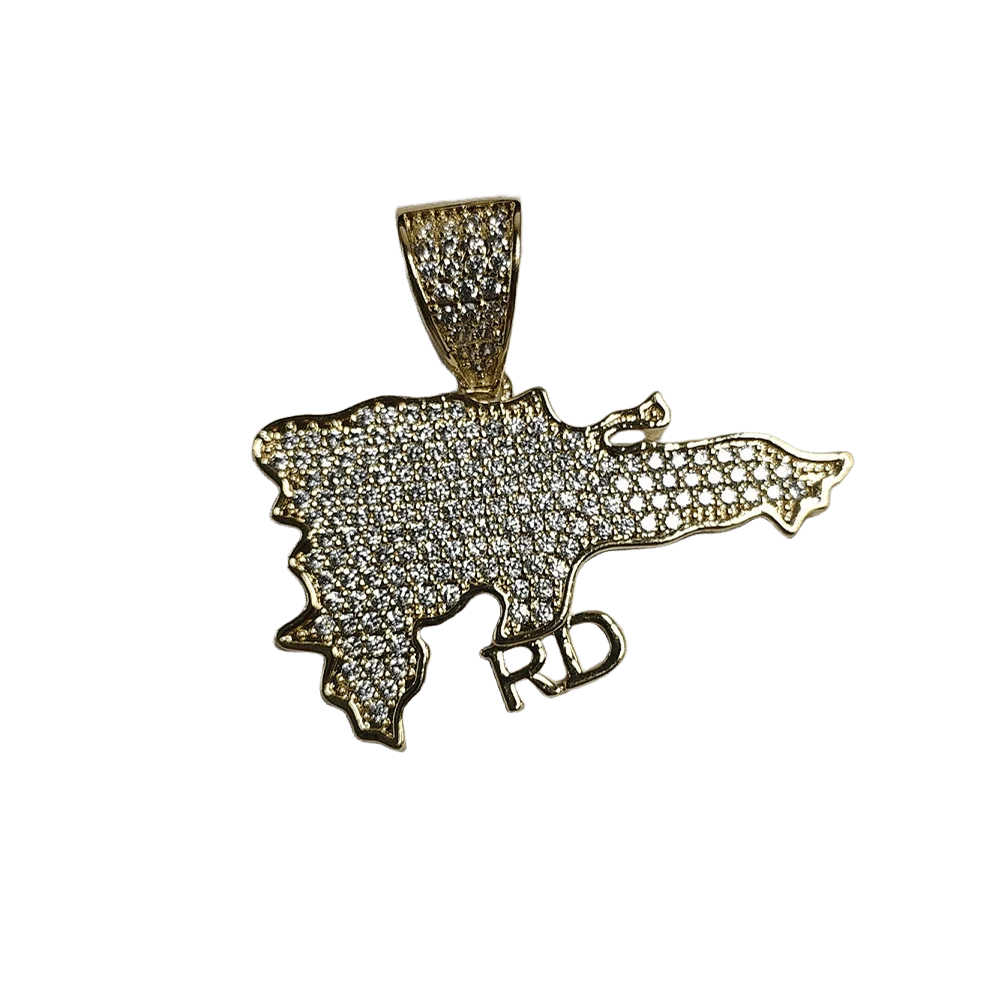 

Ожерелье с подвеской в виде карты в стиле хип-хоп — мужская цепочка с шипами CZ