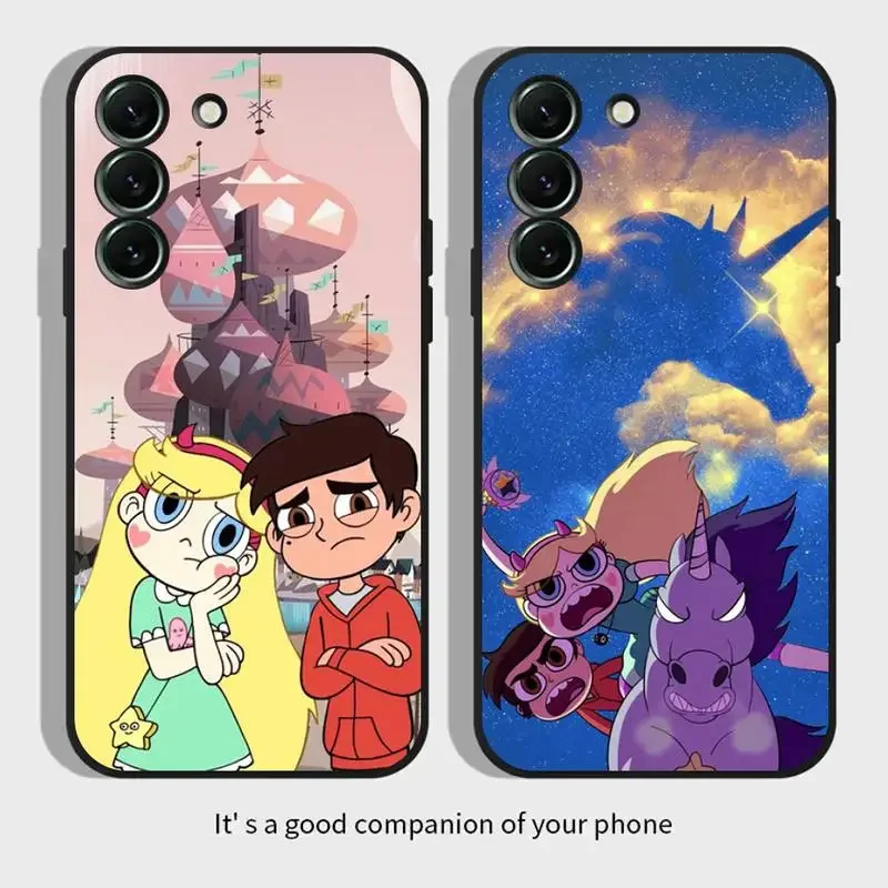 Yıldız-b-tereyağ-fly telefon kılıfı için Samsung Galaxy S 23 22 21 20 10 e 9 8 7 6 5G artı kenar ultra lite siyah yumuşak silikon kapak