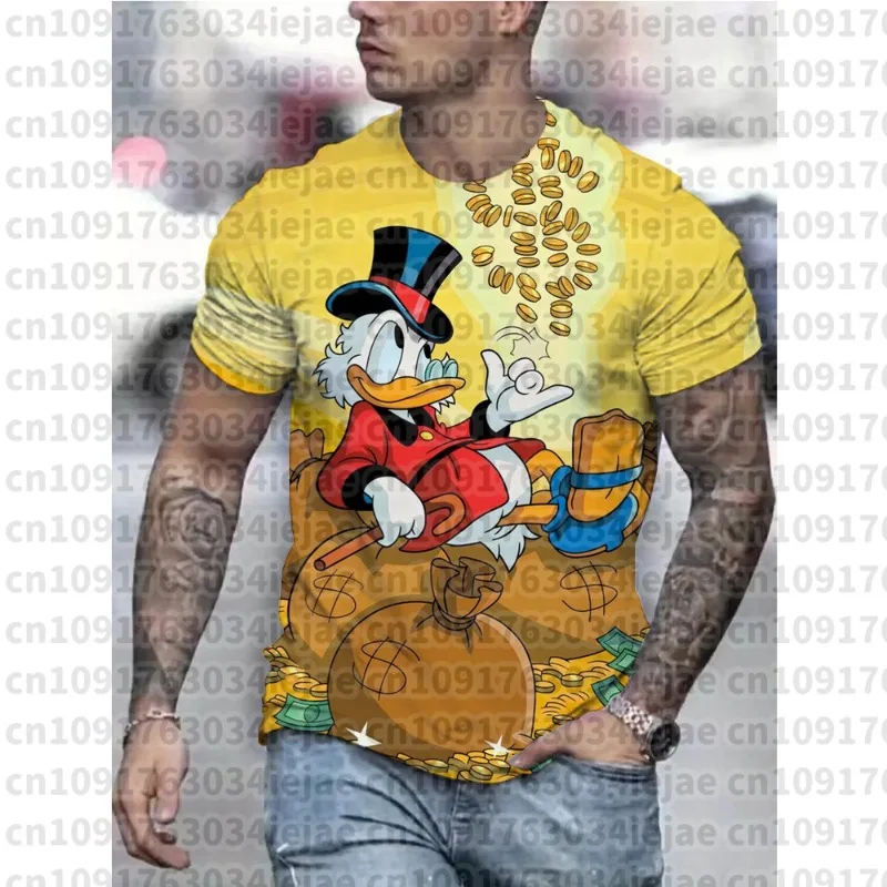 Disney Donald Duck T-shirt 2025 Men Women Short Sleeve Casual Style 3D Print T Shirt Summer Streetwear Tee Tops Cartoon Children