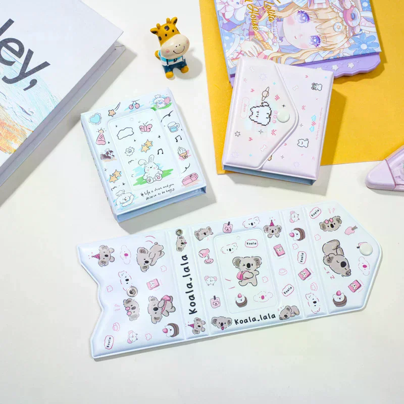 Cartoon 3 Inch Album Photo Postcard 36 Pockets Cards Mini Album Kpop Idol Pictures Collection Album Name Cards Storage Holder