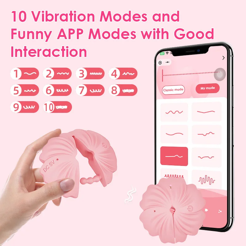 App Controlled Nipple Clamps Remote Control Wearable Breast Massager Rose Vibrator Wireless Personal Massager for Couples view 3