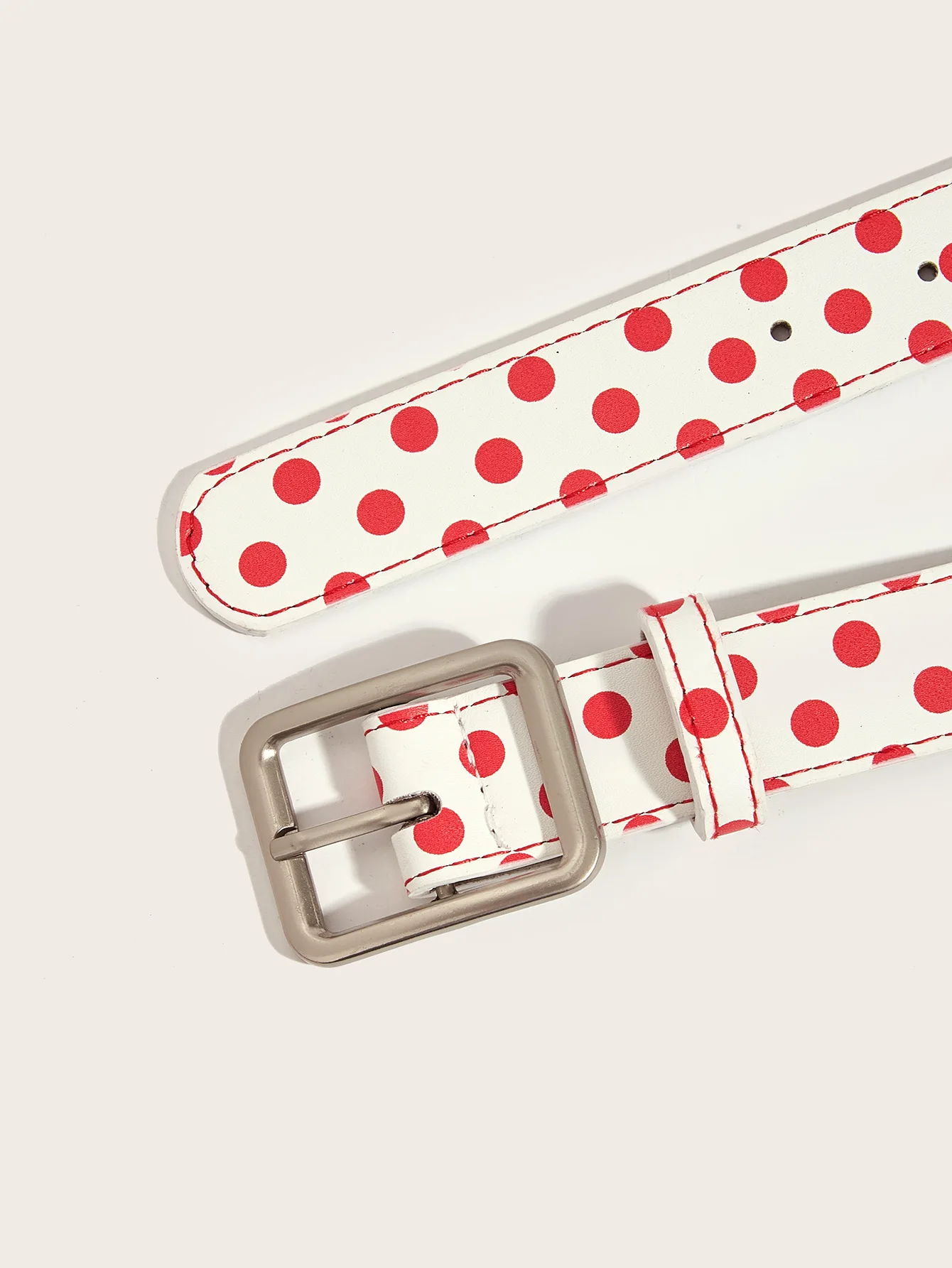 Trendige Vintage Polka Dot Damengürtel Y2K Mädchen Dornschließen-Gürtel Taillengürtel Jeansgürtel PU-Leder Taillenriemen Geschenk – Detail 9