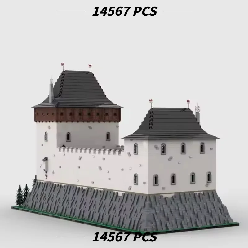 MOC European Medieval Castle Fortress Building Blocks Set 14567Pcs, Grand Kingdom Stronghold Bricks Model Adults