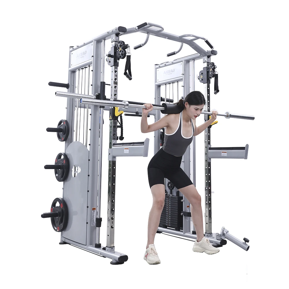 

Commercial Gym Functional Trainer Standing Squat Power Rack Cage All in One Fitness Multi Functional Smith Machine