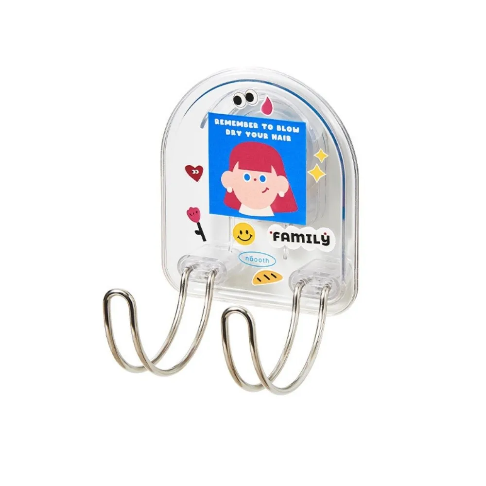 

Space-Saving Storage Suction Cup Hair Dryer Holder Adhesive-Free Installation Hanging on The Wall Hairdryer Organizer