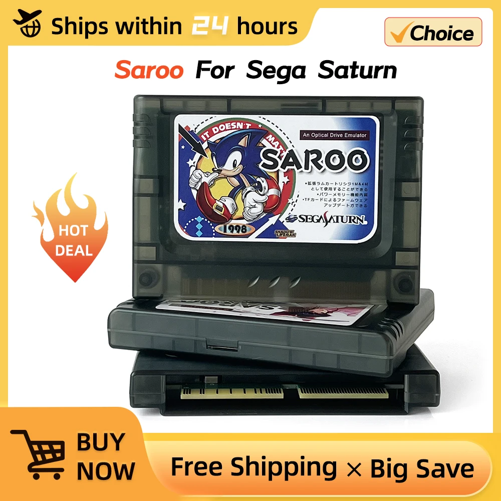 

New Saroo Fast Reading For Sega Saturn Console Game Through TF Card Updating The Latest Firmware