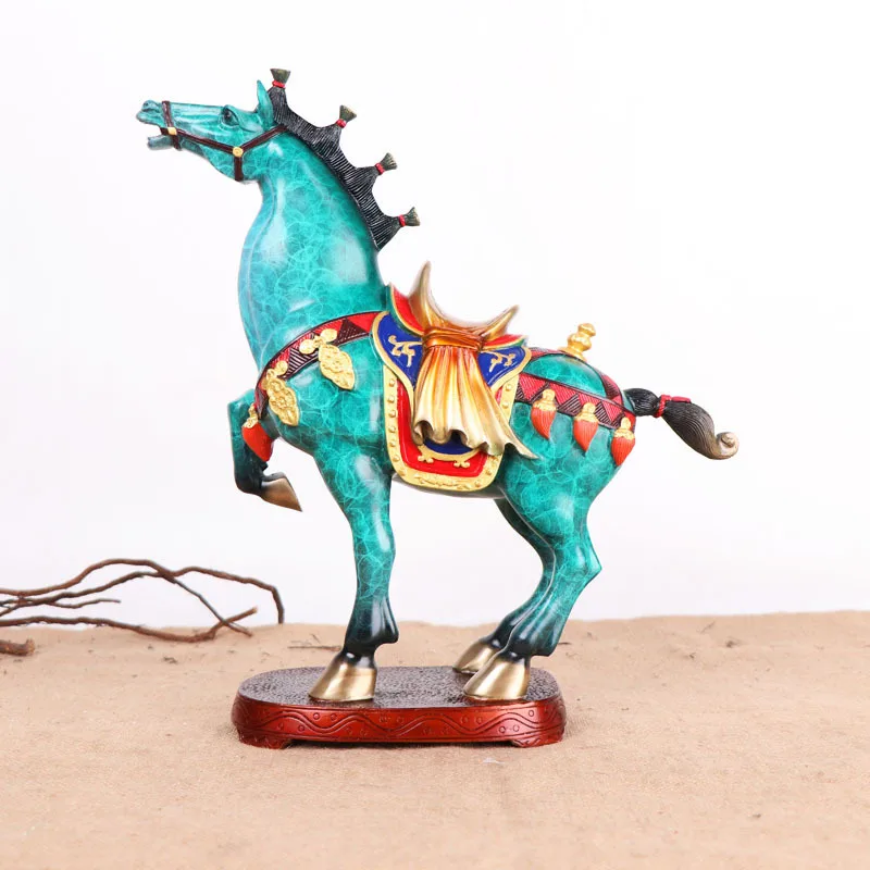 

Bronze horse burning color bronze horse, horse ornament color bronze horse living room office handicraft ornament