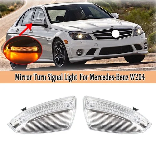 LED Rearview Mirror Turn Signal Light For Mercedes C Class W204 S204 Viano Vito W639 ML300 ML500 Replacement A2048200821