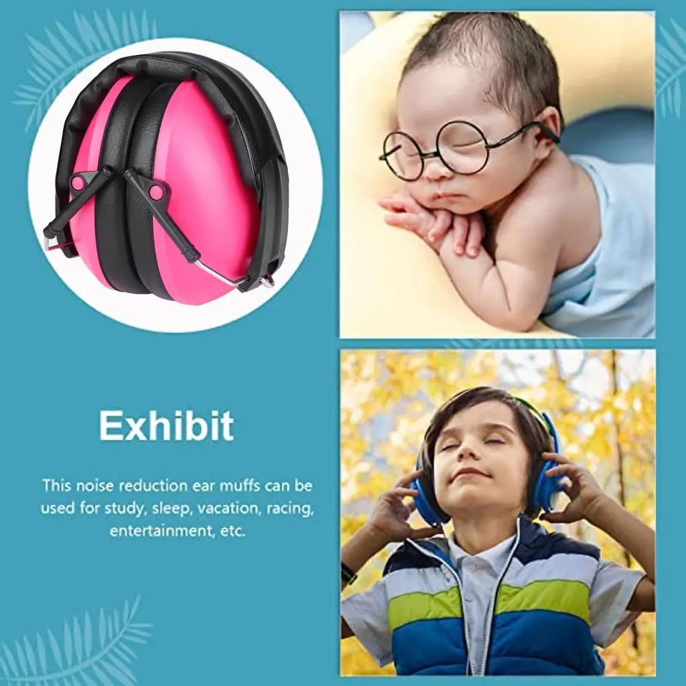 PVC+Sponge Adjustable Kids Child Baby Earmuffs Hearing Protection Ear Defenders Noise Reduction Safety For Sport Shooting