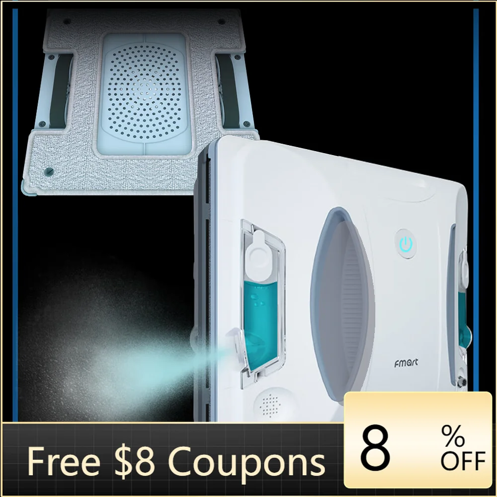 

Window Cleaner Dual-Side Ultrasonic W6 with 25ml Tank Intelligent Window Cleaning Machine