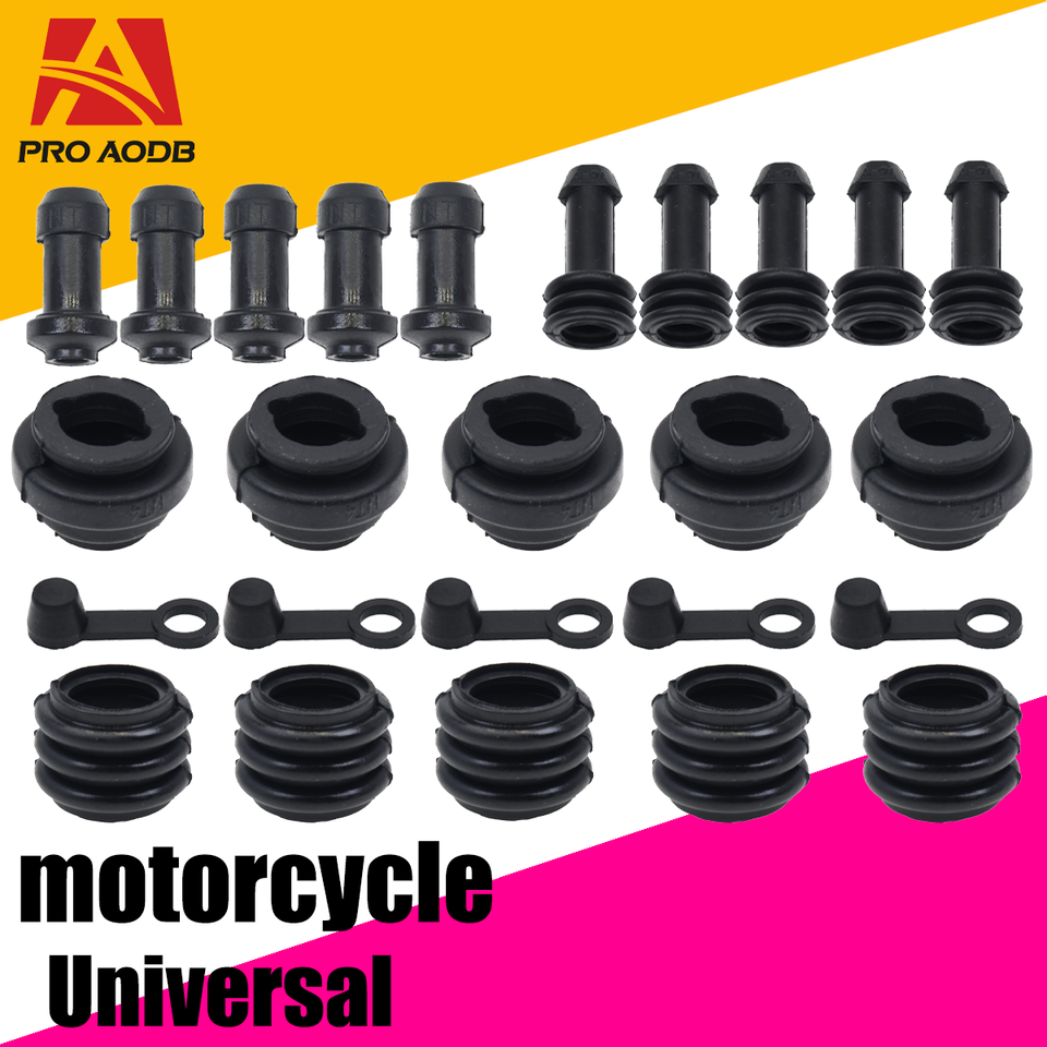  10Pcs 8mm Car Brake Pump Dust Cap Oil Drain Screw Cap Brake Caliper Bleed Nipple Black Screw Dust Caps Cover Rubber Motorcycle 