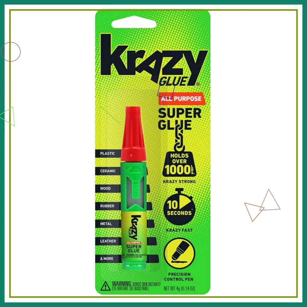 Penna super colla multiuso, adesivo ad asciugatura rapida per plastica, legno, metallo e altro, controllo della precisione