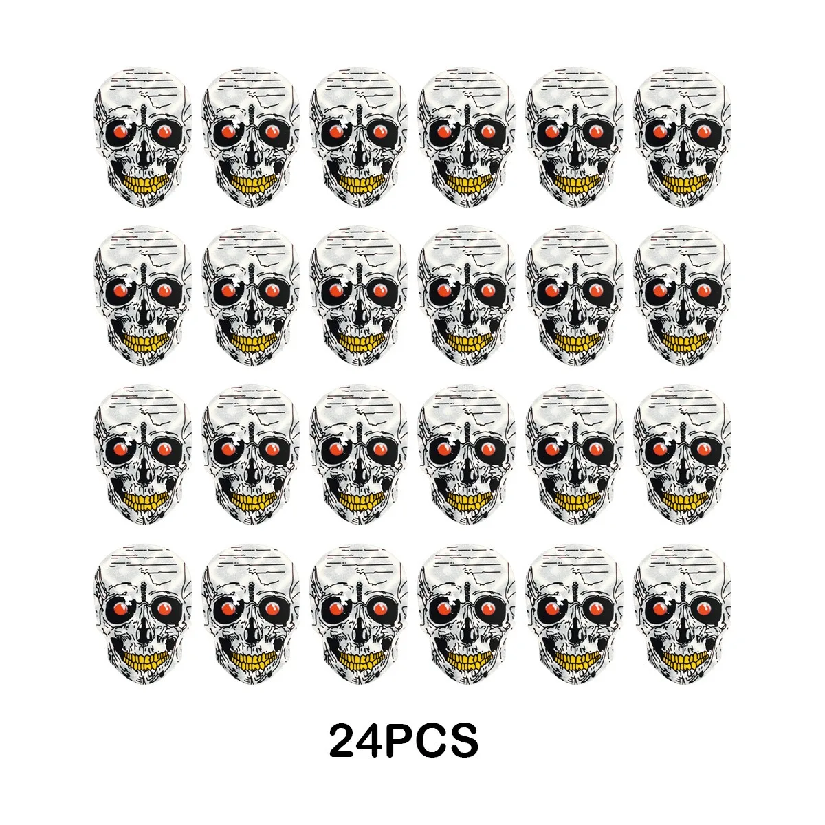 24 Pack PET Unique Design Dart Additions for Steel Tip Dart And Soft Tip Darts, Black Red Silver Tone