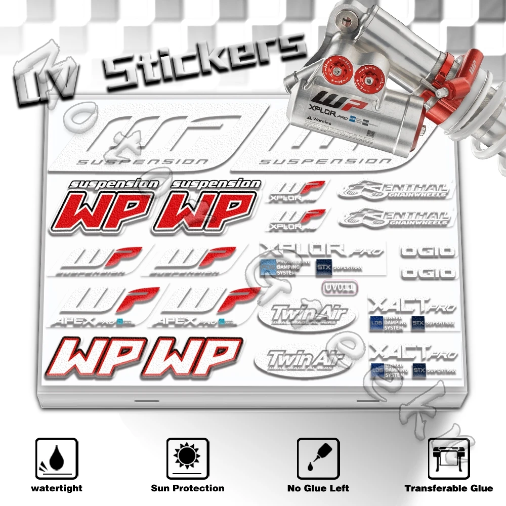 

Motorcycle Stereoscopic UV Shock Absorber Sticker Bike Decal Accessories For KTM YAMAHA Kawasaki Suzuki Honda Benelli DUCATI