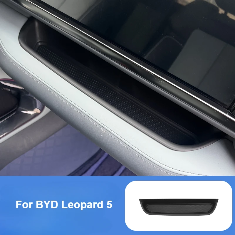 

For BYD Leopard 5 2024 2025 Passenger Seat Storag Box Silicone Instrument Panel Organizer Interior Tidying Accessories