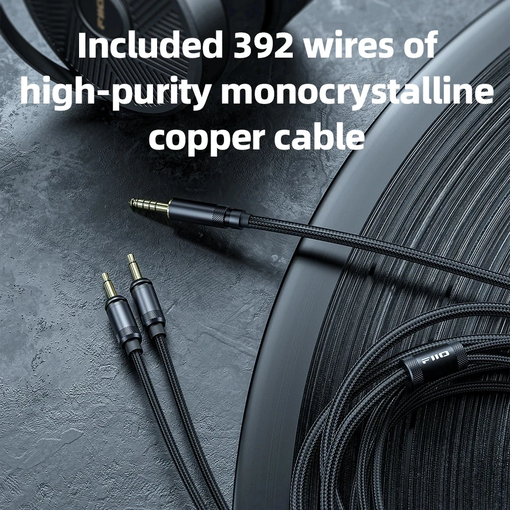 FiiO FT5 HiFi Audio 90 мм плоские магнитные наушники для аудиофилов/студии, отличное звучание, высокочувствительные амбушюры