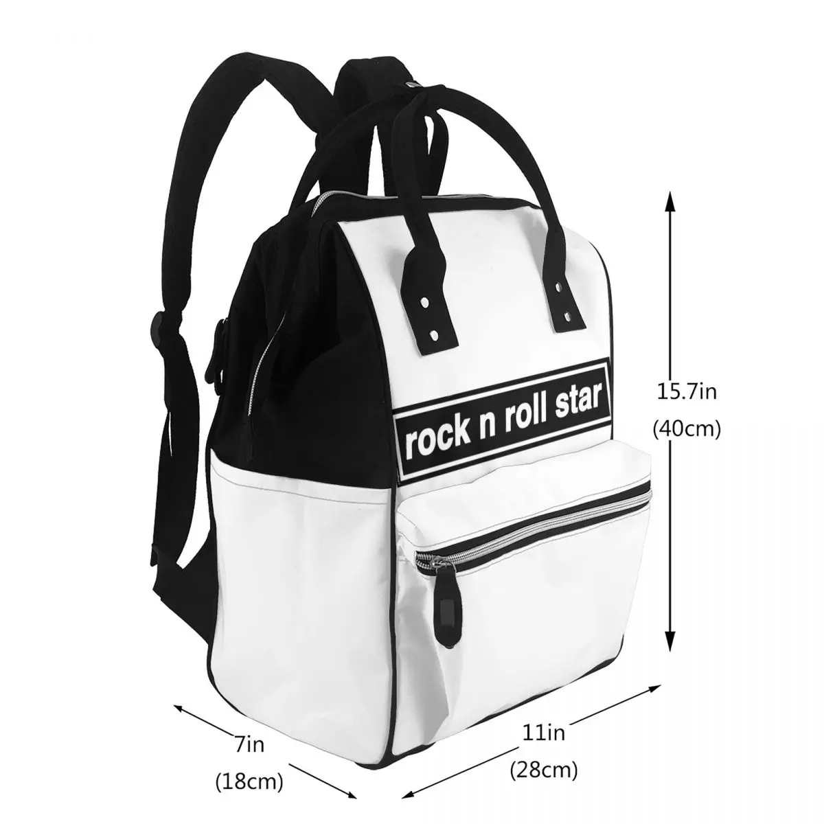 Rock N Roll Star Student Backpack School Bag Hiking Travel Daypack for Men Women Bookbag Shoulder Bags