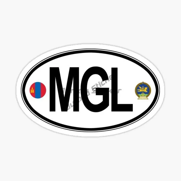 Oval Country Flag Sticker MC Monaco MGL Mongolia MNE Montenegro MA Morocco NAM Namibia NZ New Zealand Country Flag Vinyl Decal