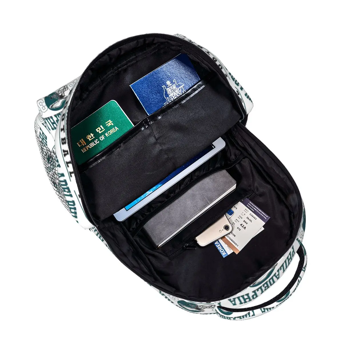 ยอดนิยม,Eagles-ฟิลาเดลเฟียกระเป๋าเป้สะพายหลังชายหญิง Bookbag นักเรียนโรงเรียนกระเป๋าแล็ปท็อป Rucksack กระเป๋าสะพายขนาดใหญ่ความจุ