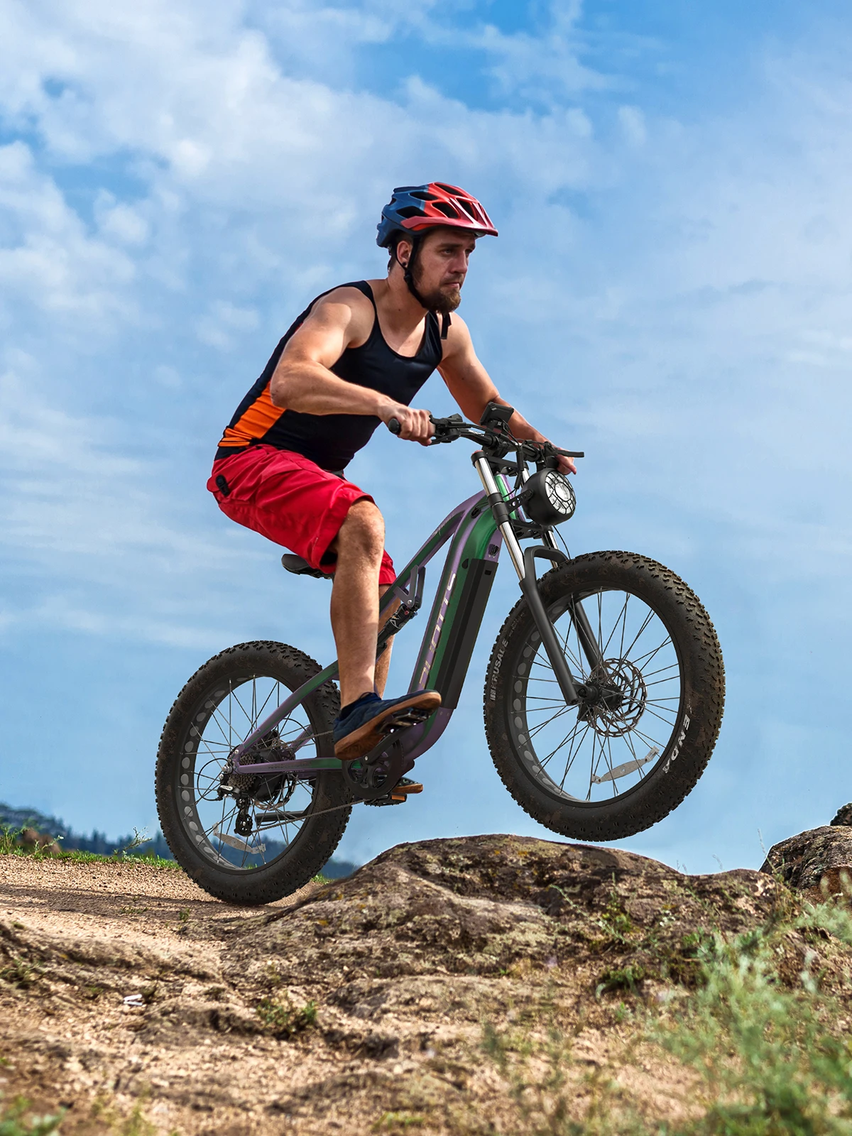 DUOTTS E26 Elektrofahrrad 48V20AH Batterie Mountainbike 26 Zoll Breitreifen Erwachsenen-Pedalunterstütztes Fahrrad