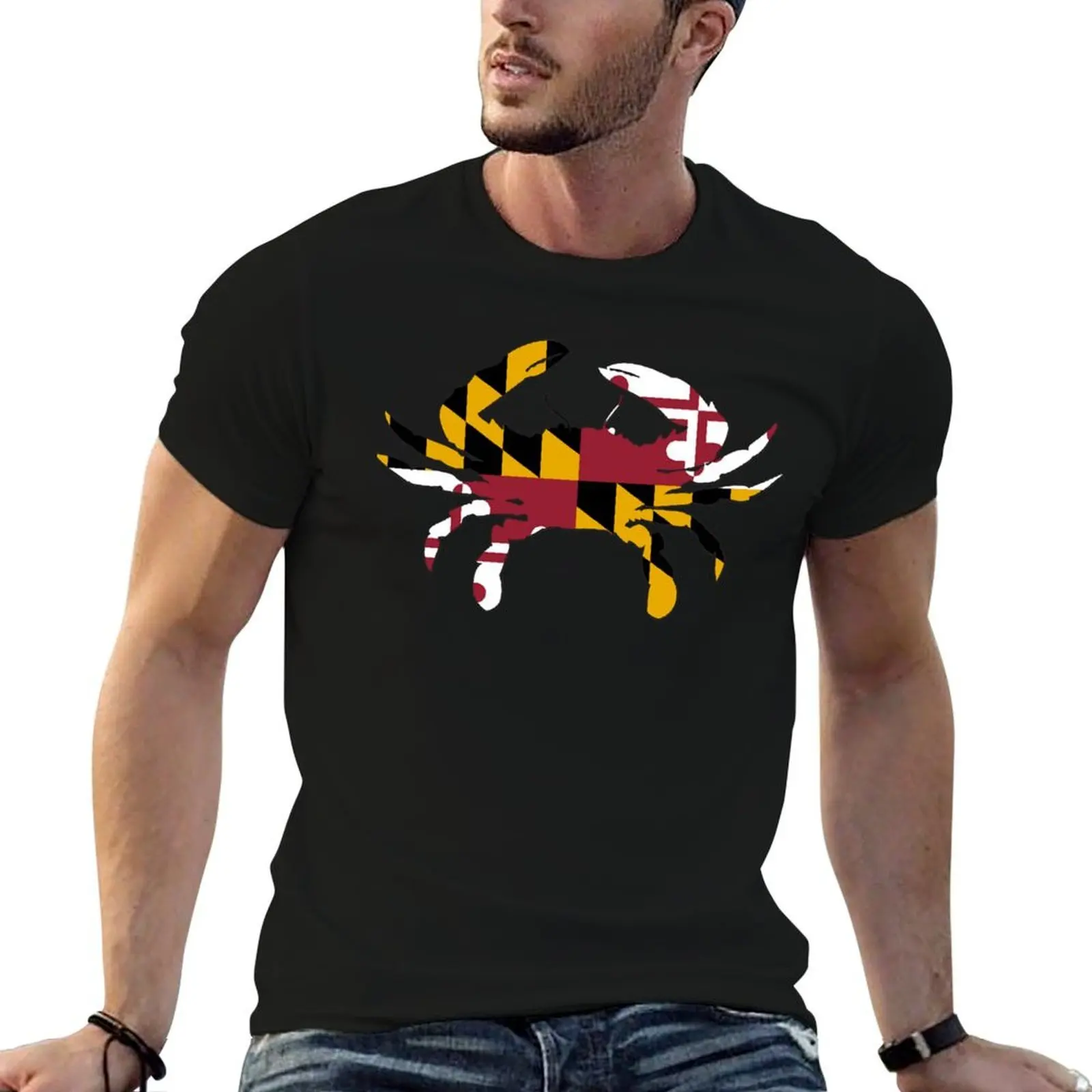 

Maryland Flag Crab T-Shirt g man t shirts for men t shirts with prints T-Shirt