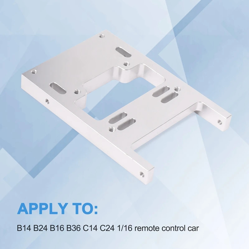 ABJL Metal Rear Bumper for Servo Fixed Mounting Bracket Upgrade Parts for WPL B14 B24 B16 B36 C14 C24 1/16 RC Car