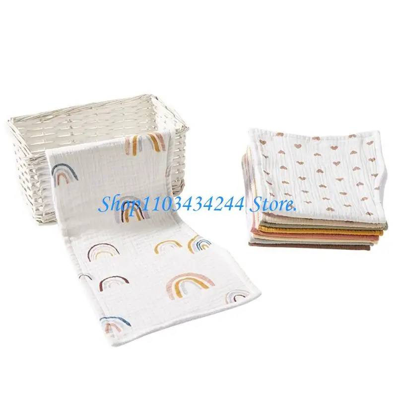 

G2TC Solid Cartoon Burping Towel Cotton Newborns Drooling Bibs Burp Cloth Shower Gift
