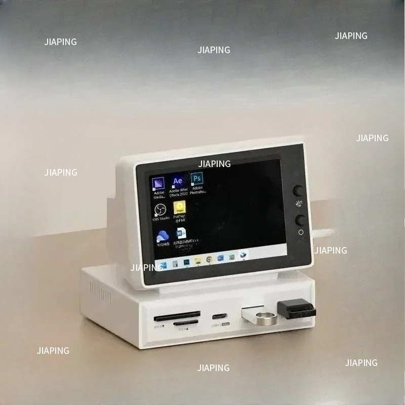 Suitable for pantalla secundaria con concentrador USB C para ordenador portátil MacBook Hagibis Mini  IPS  3,5 pulgadas AIDA64 M