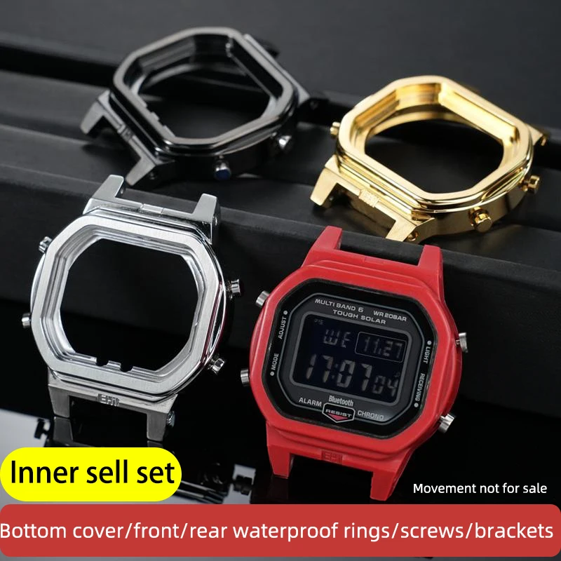 For Casio GW-B5600 metal inner case gw b5600 stainless steel inner sell steel case upgrade modification men movement accessories