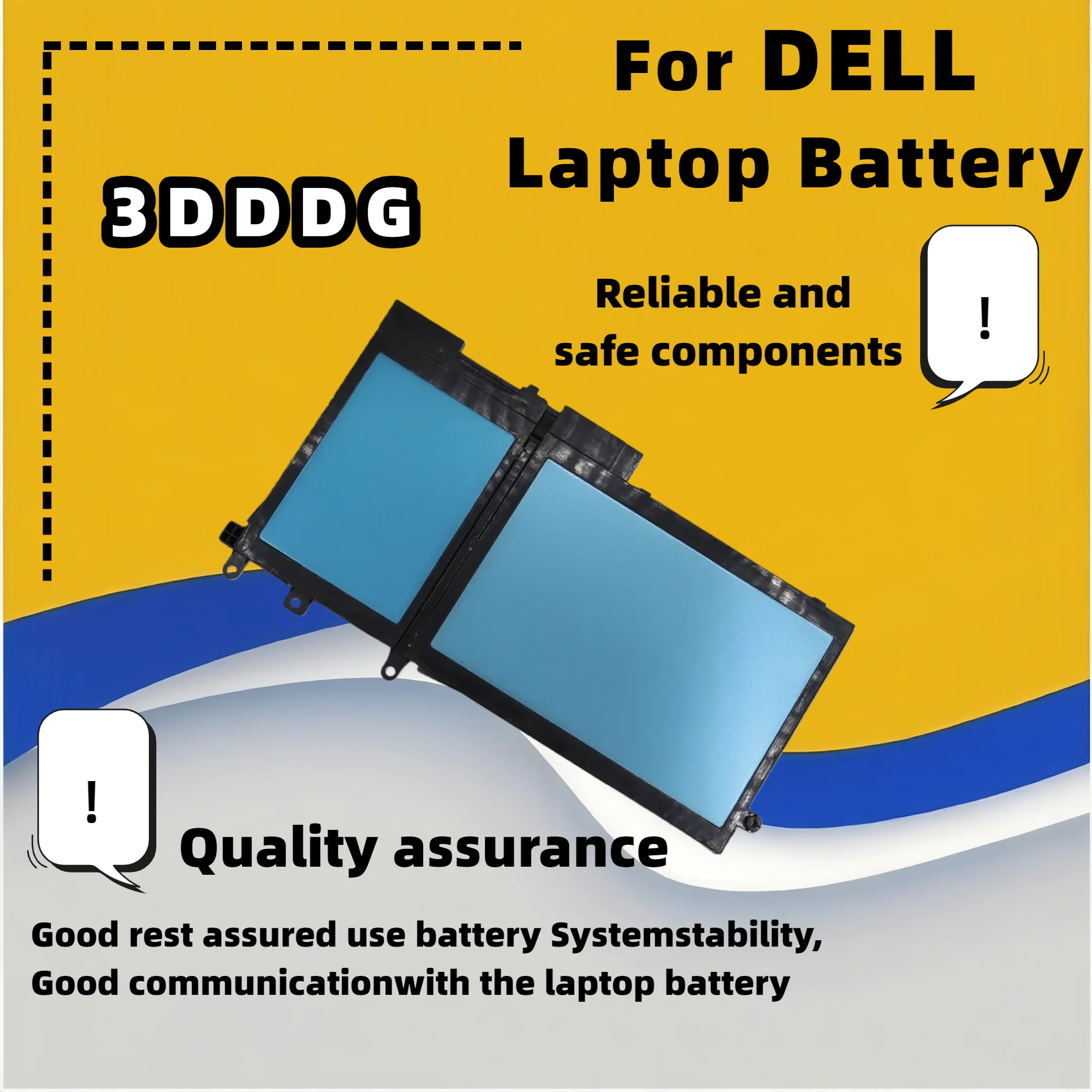 

FRLESUI For Dell Latitude 5280 5288 5480 5580 5490 5590 5491 5591 5495 5488 M3520 M3530 Series 3DDDG Laptop Battery