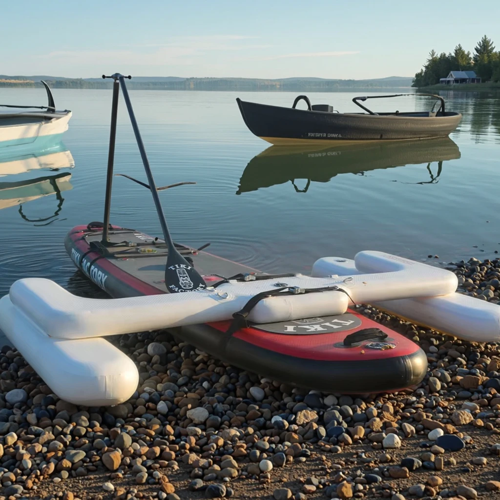 

Inflatable Stand-Up Paddle Stabilizer for Kayak PVC Float Stabilizer for Double Kayak Accessories