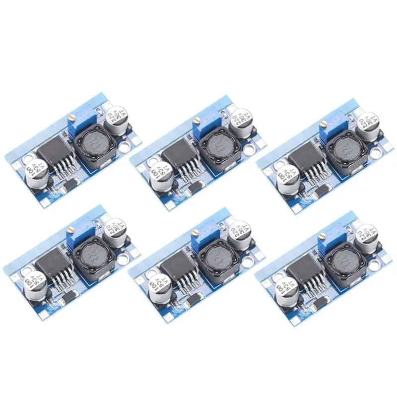 【DIGITAL GADGET】Adjustable 3A LM2596S DC-DC Step-Down Power Supply Module 6PCS 1.5-35V Power Conversion Board