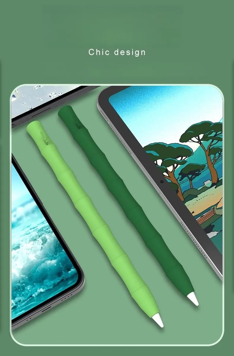 Federmäppchen für Apple Pencil Pro und Pencil 2. und 1. Generation, Tablet-Stylus-Schutzhülle, weiches Silikon, stoßfest – Detail 3