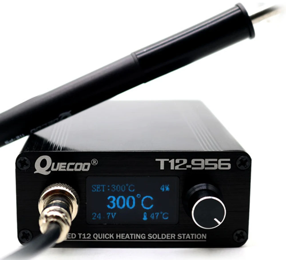 

T12-956 SC OLED 1.3-screen soldering iron 4-core soldering station with P9-plastic handle automatically shut down and sleep